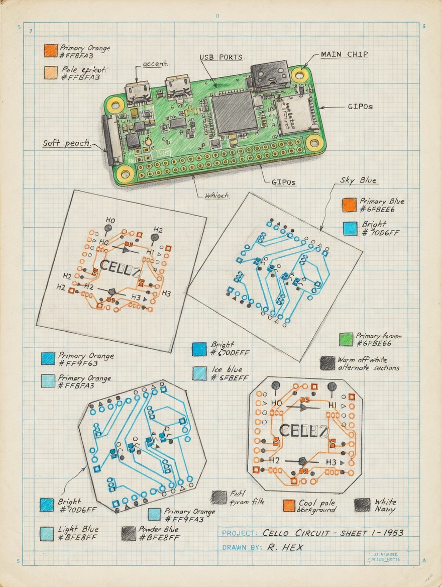 The CELLO Chip — Paper Trace Cutouts